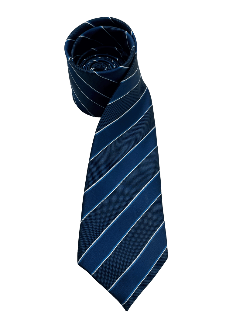 Wooster Navy Striped Tie