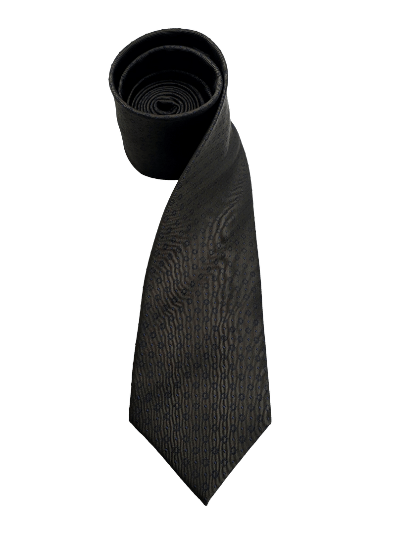 Perry Brown Navy Rosette Tie