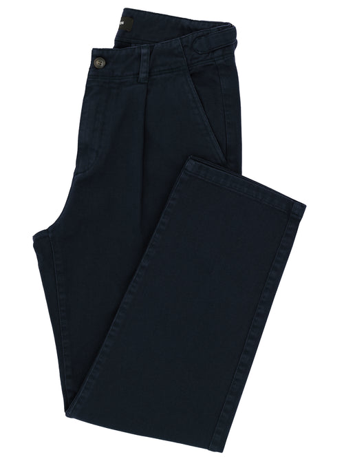 Milo Navy Side Tab Cotton Chino