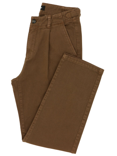 Milo Chestnut Side Tab Cotton Chino