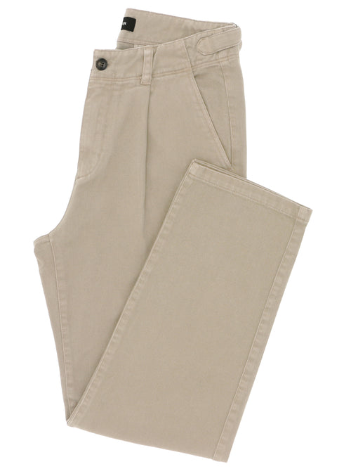Milo Sand Side Tab Cotton Chino