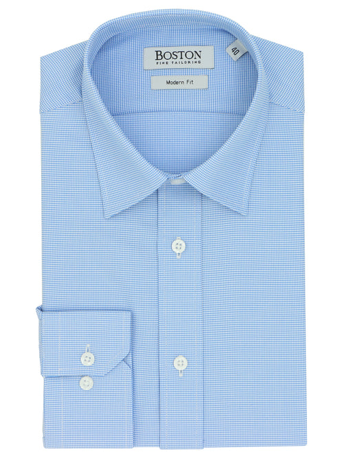 Liberty Business Blue Microchecked Shirt