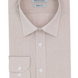 Liberty Business Almond Microchecked Cotton Shirt