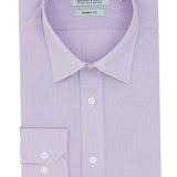 Liberty Business Mauve Microchecked Cotton Shirt