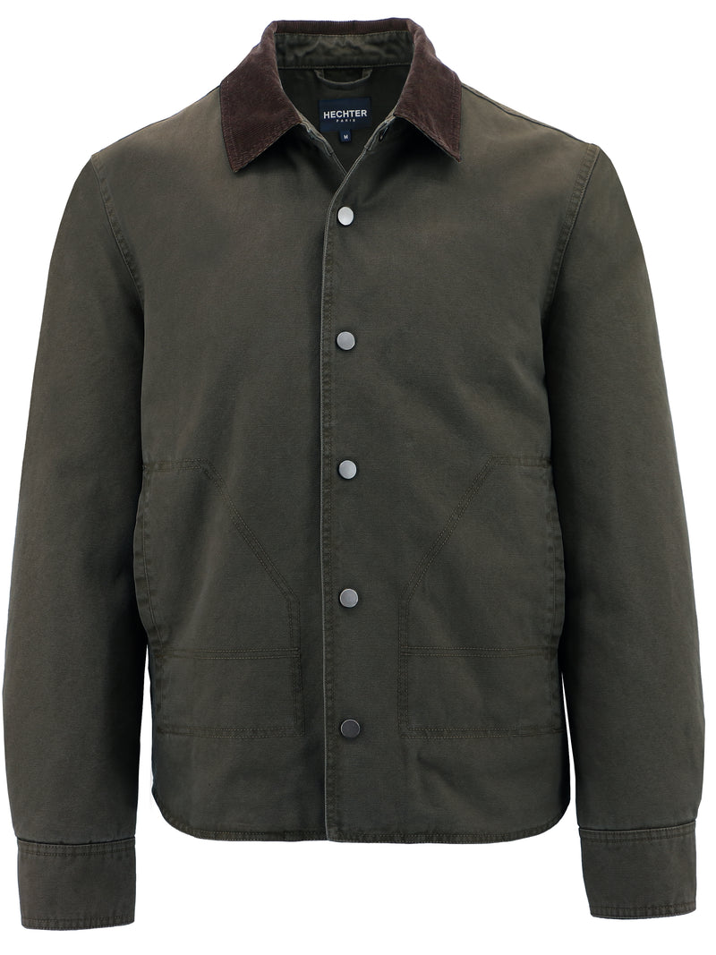 Patrick Dark Olive Cotton Jacket