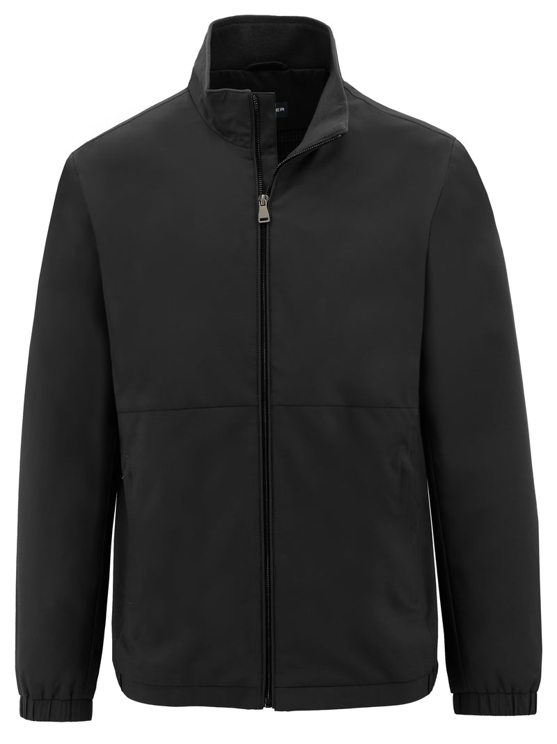 Zac Black Mock Neck Jacket