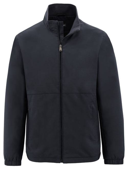Zac Navy Mock Neck Jacket