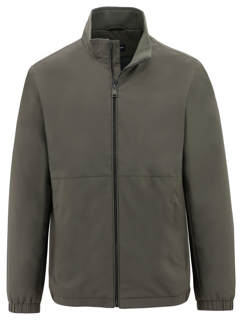 Zac Olive Mock Neck Jacket