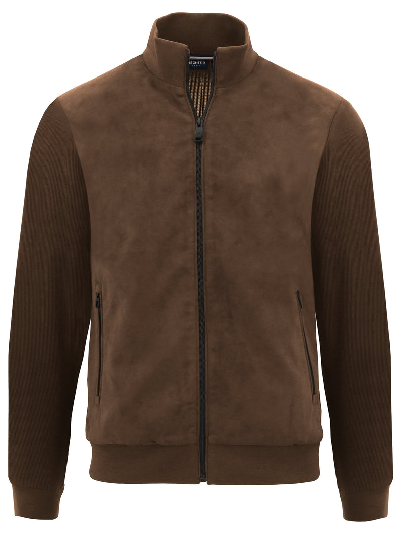 Rowan Brown Microsuede Jacket