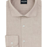 Jacque Business Brown Cotton Shirt