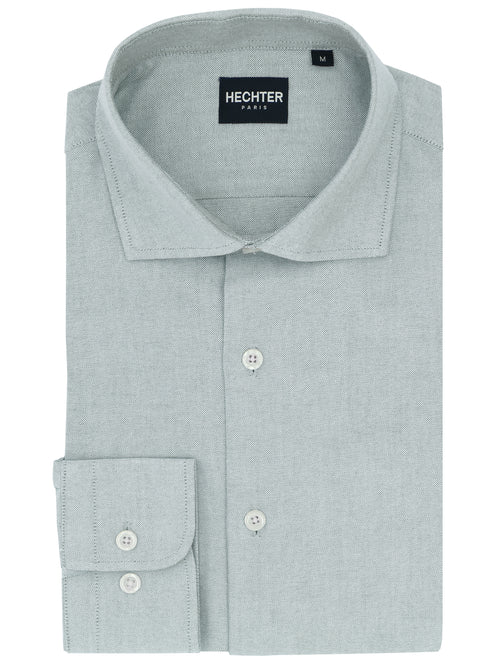 Jacque Business Green Cotton Shirt