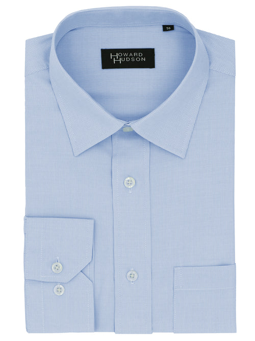 Brooke Blue Microfibre Bamboo Shirt