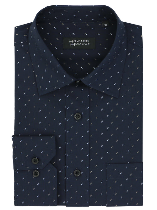 Brooke Navy Dotted Shirt