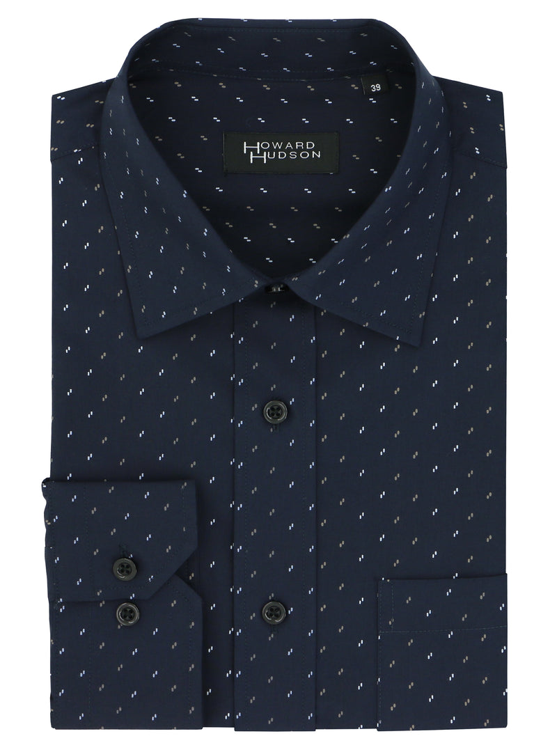 Brooke Navy Dotted Shirt