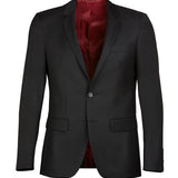 Shape 106 Black Australian Merino Wool Suit Jacket