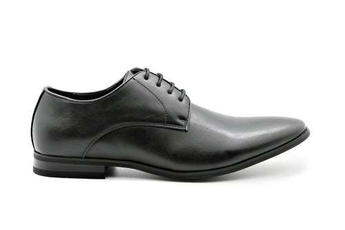 Pisa Black Vegan Derby Shoe
