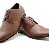 Pisa Tan Vegan Derby Shoe