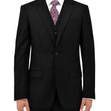 Michel 106 Black Australian Merino Wool Suit Jacket