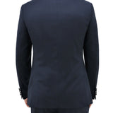 Shawl Shape 203 Navy Australian Merino Wool Dinner Jacket