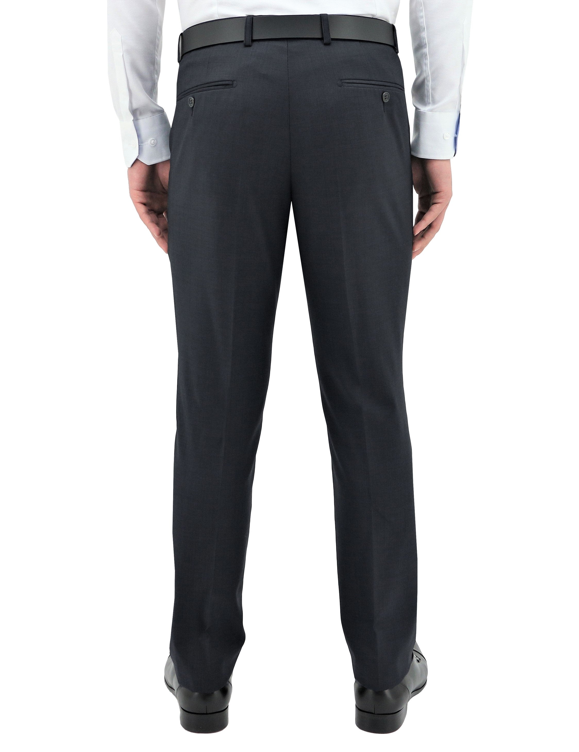 Lyon 704 Navy Australian Merino Wool Suit Trouser