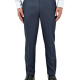 Lyon 704 Blue Australian Merino Wool Suit Trouser