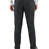 Lyon 101 Black Australian Merino Wool Suit Trouser