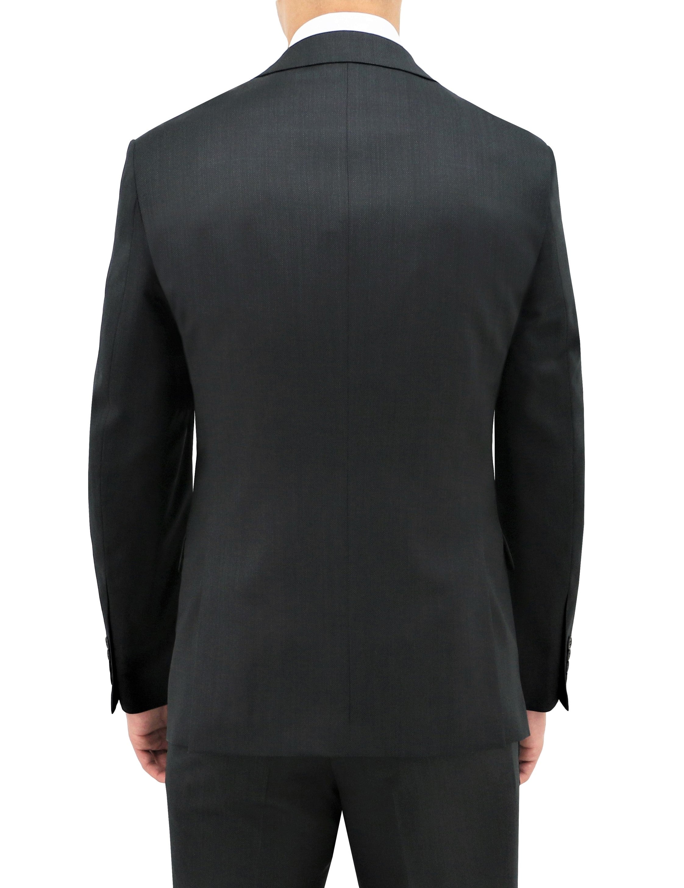 Michel 101 Black Australian Merino Wool Suit Jacket