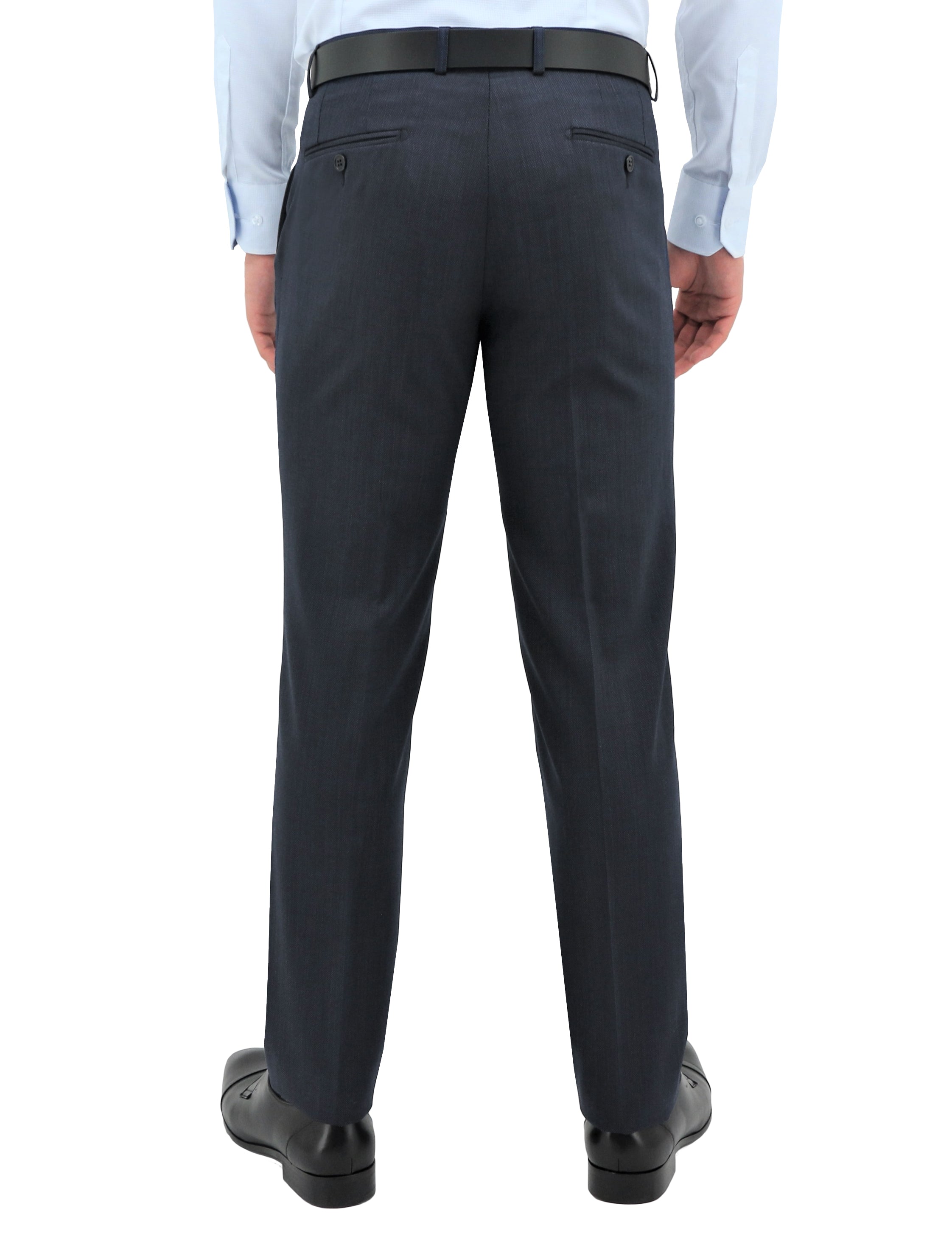 Lyon 101 Navy Australian Merino Wool Suit Trouser