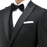 Jason 106 Black Australian Merino Wool Dinner Jacket