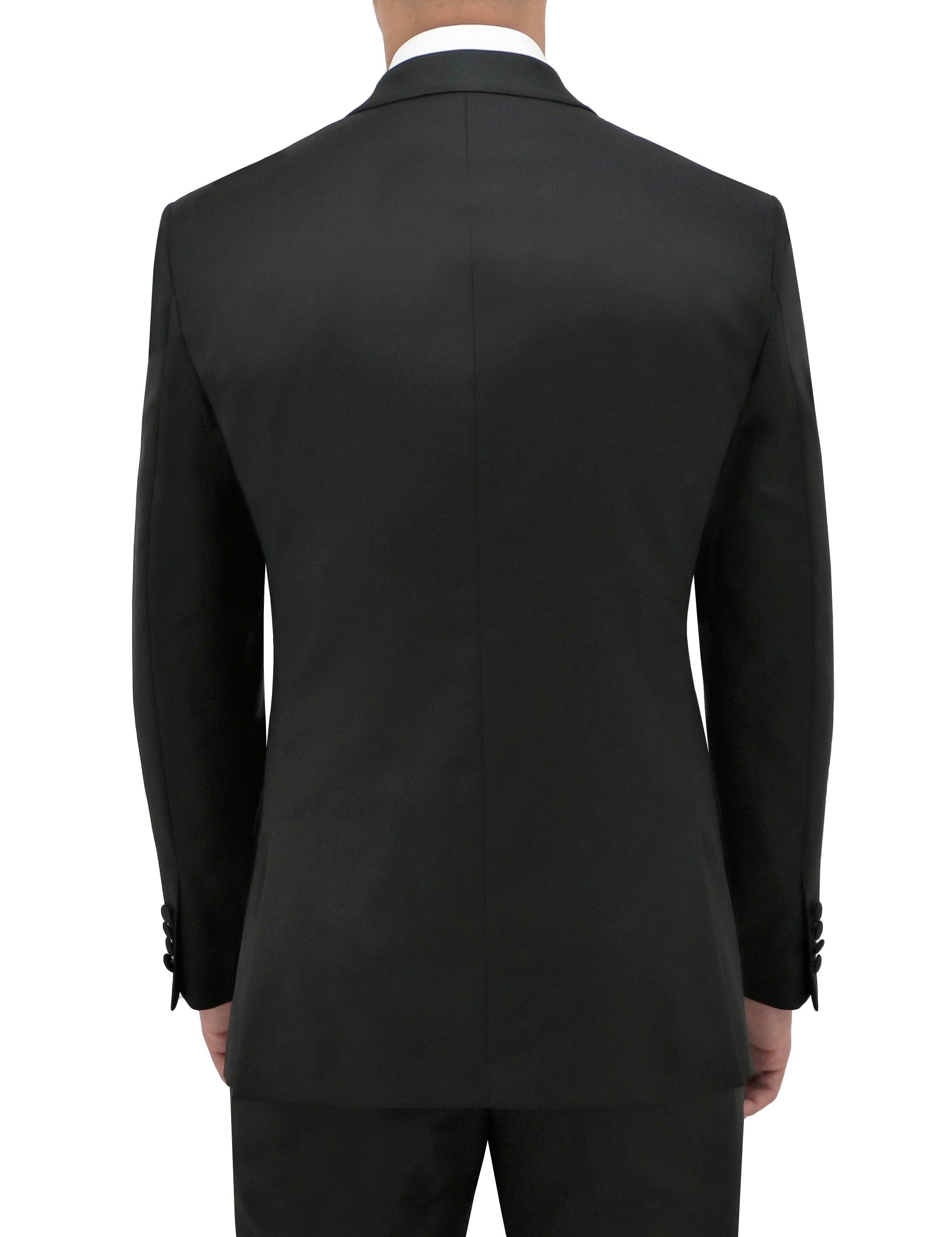 Manta 106 Black Australian Merino Wool Dinner Jacket