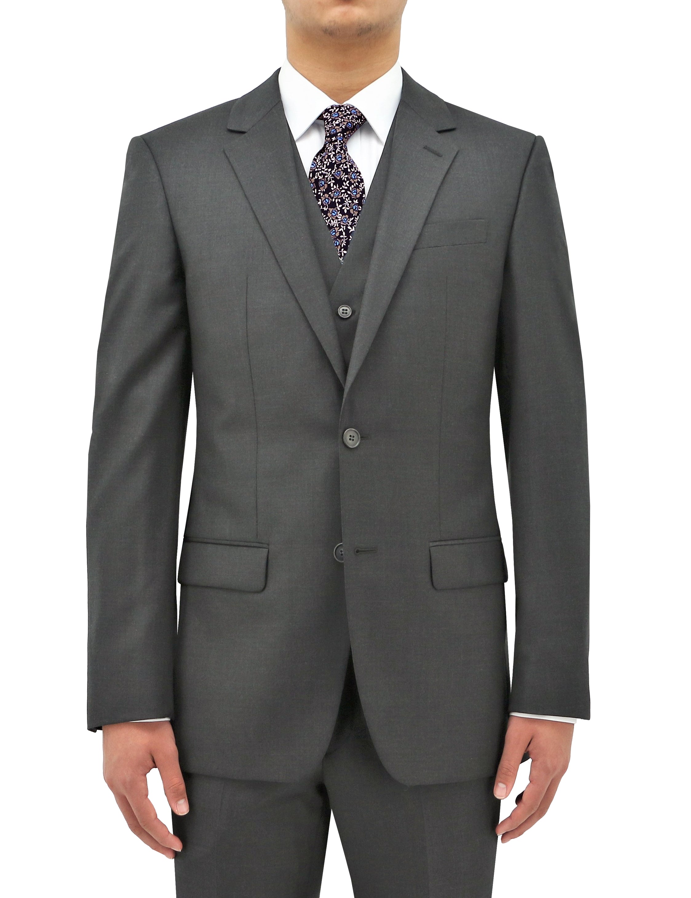 Ryan 106 Grey Australian Merino Wool Waistcoat