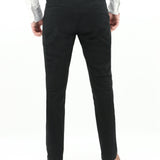 Black 490 Cotton Stretch Slim Chino