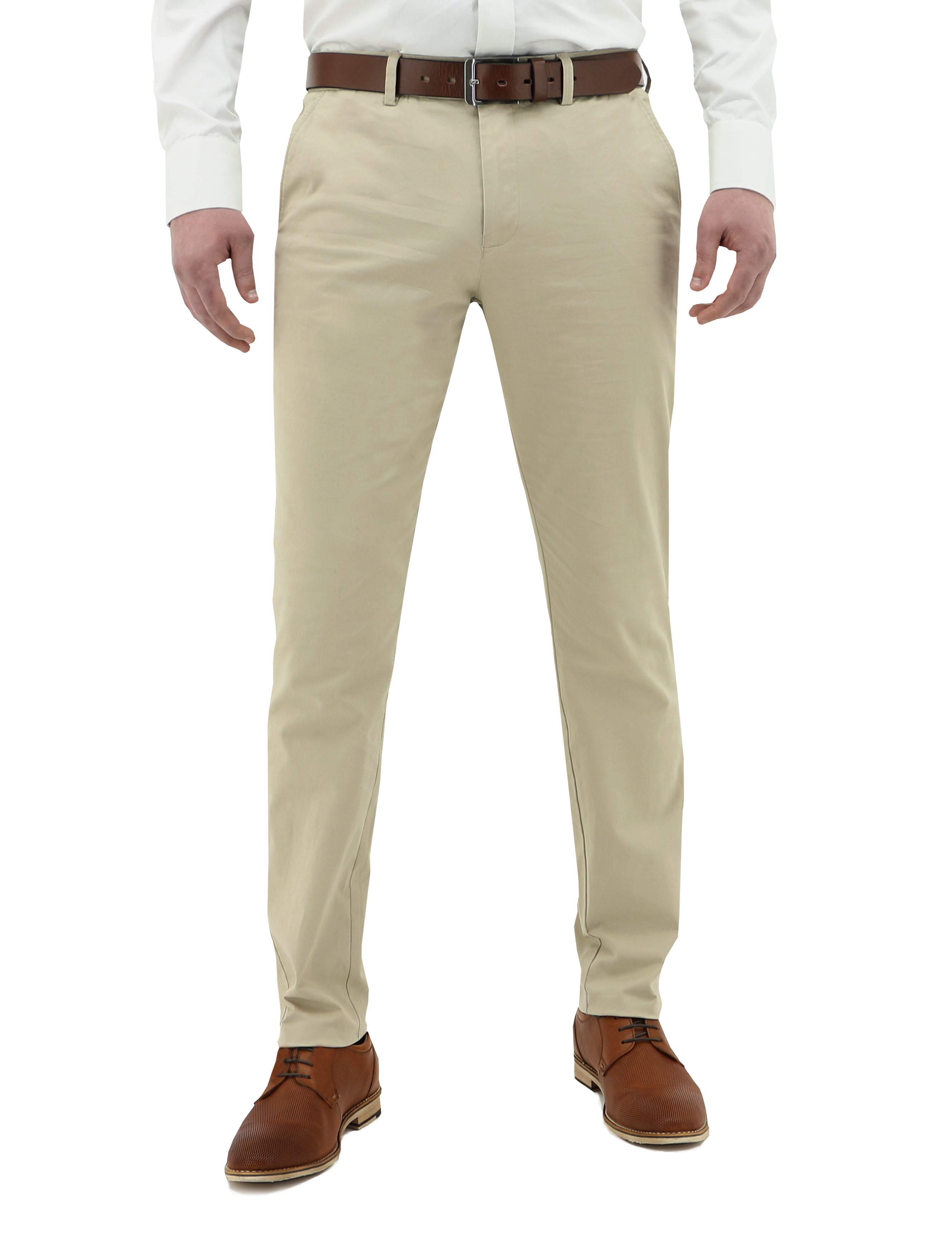Sand 490 Cotton Stretch Slim Chino