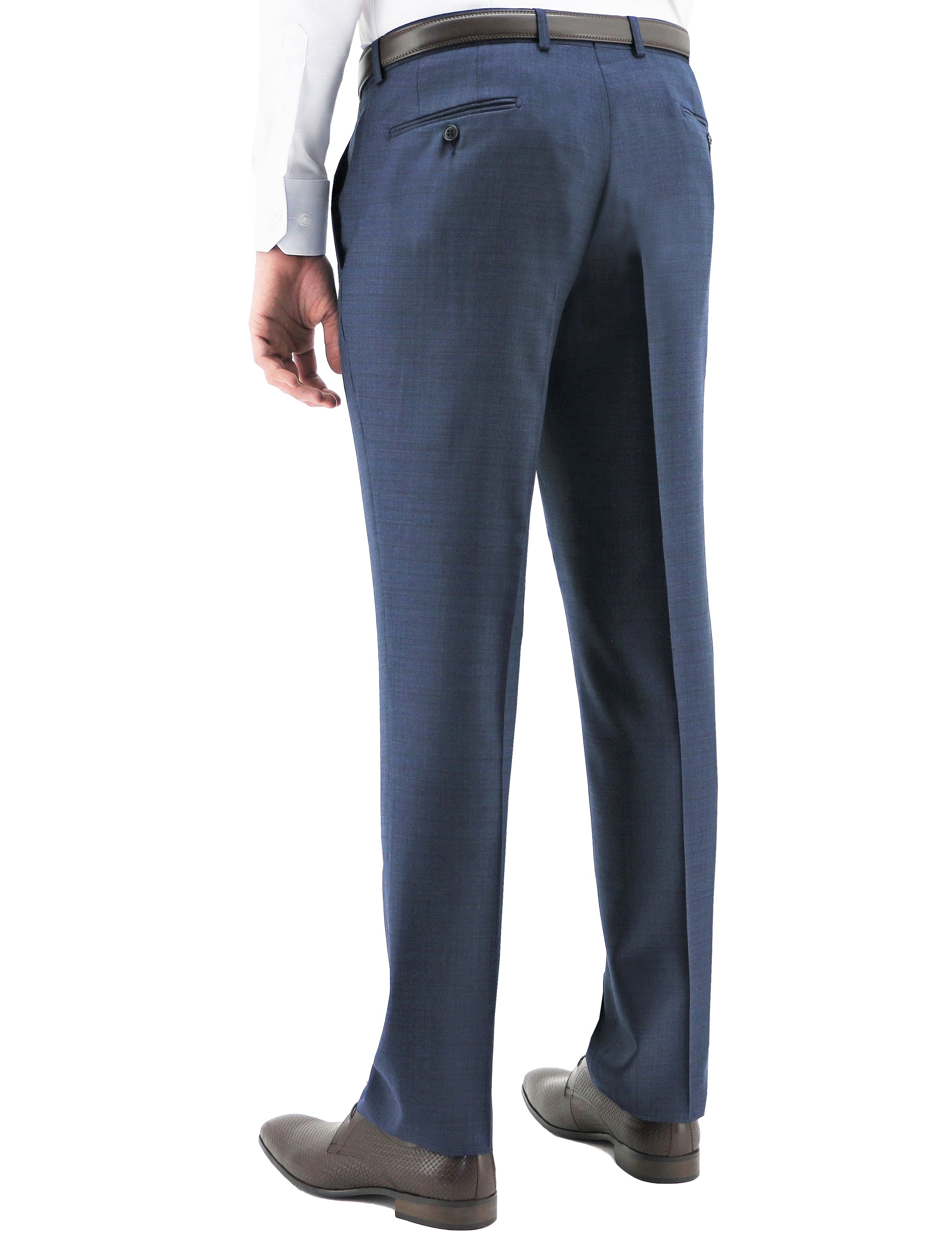 Edward 102 Blue Australian Merino Wool Suit Trouser